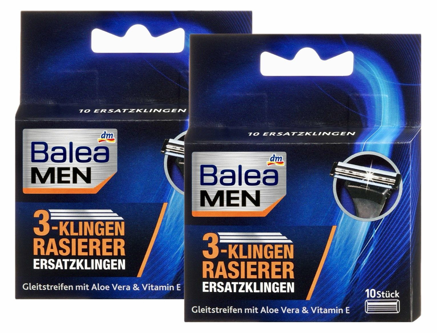 dm-drogerie markt GmbH & Co. KG Rasierklingen 3-Klingen Rasierer - Balea, 2-tlg., Ersatzklingen, Balea