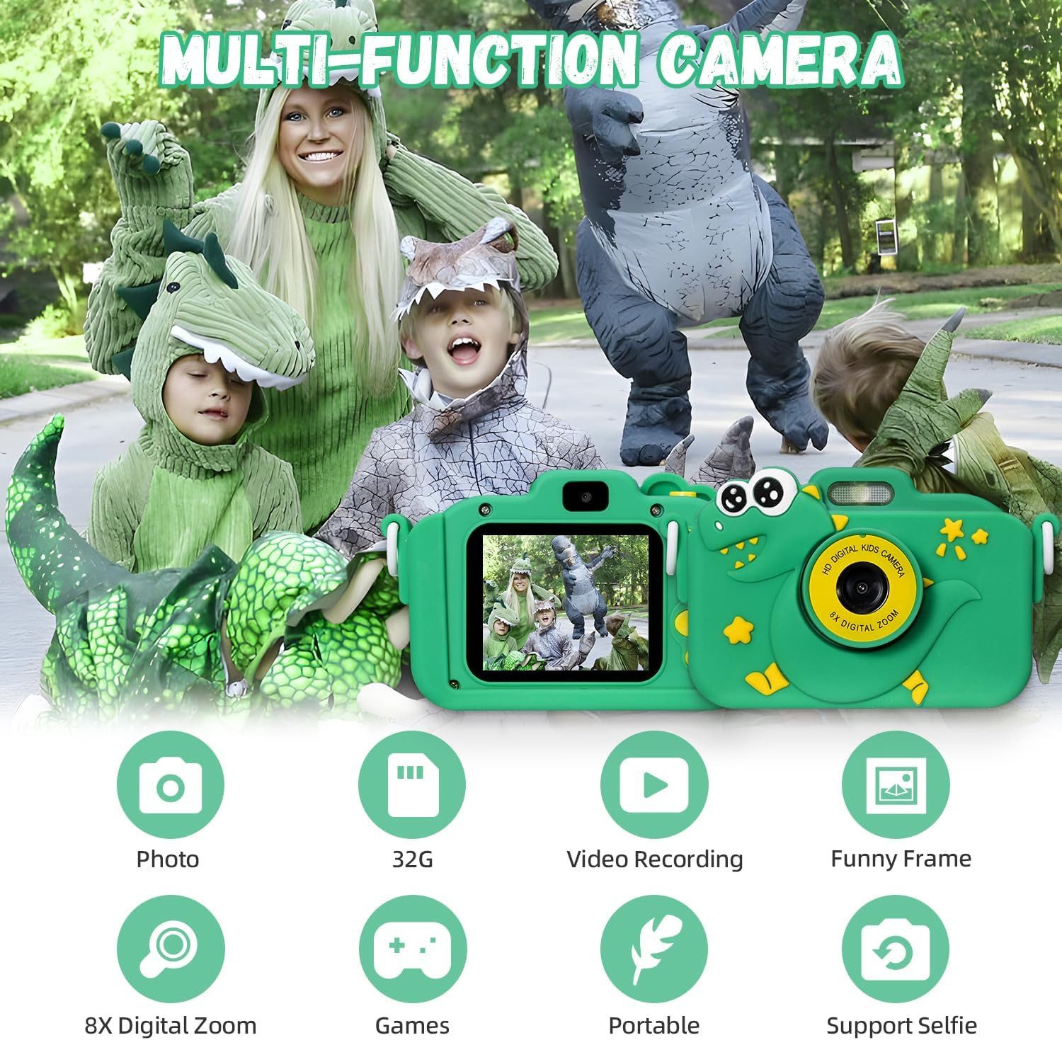 ZEUOPQ Kinderkamera 2" Display 1080P, Spielzeug-Kamera günstig online kaufen