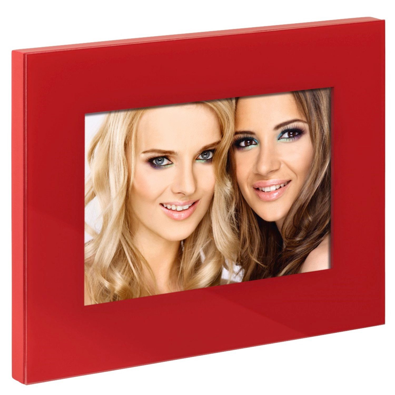 Hama Bilderrahmen Glas-Rahmen 13x18cm Rot Bilder-Rahmen, günstig online kaufen