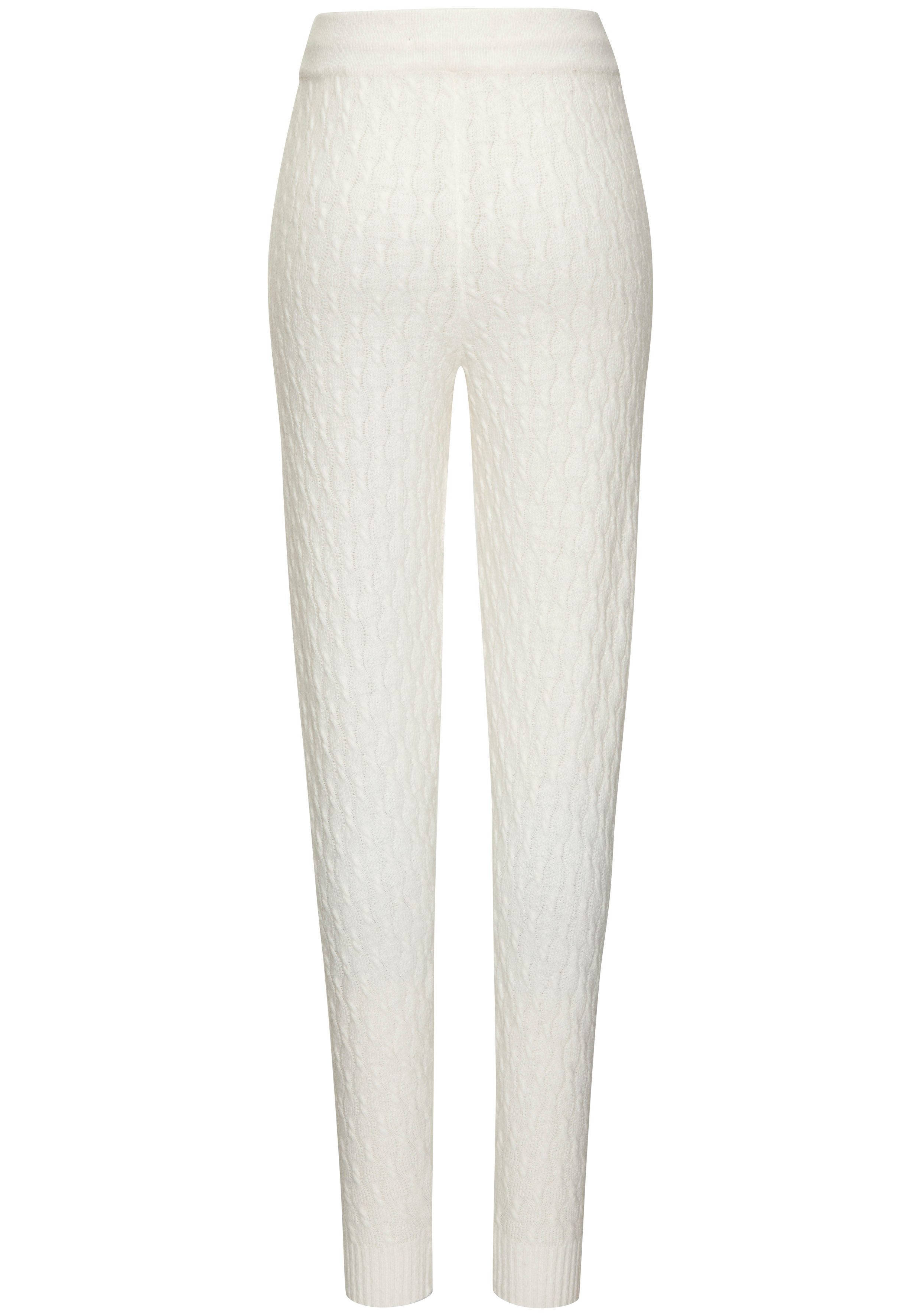 French Connection Strickhose mit Zopfmuster in weiche, softer Qualität, Loungewear