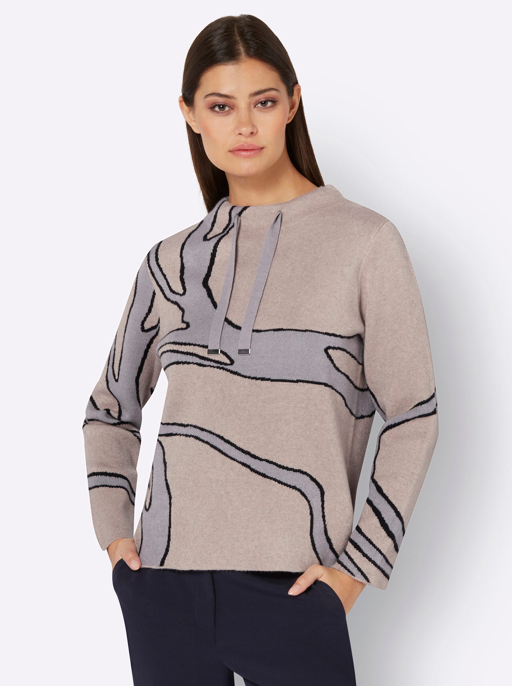 Strickpullover Jacquard-Pullover