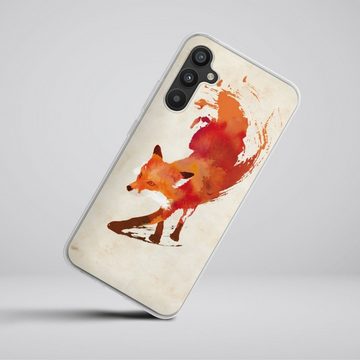 DeinDesign Handyhülle Fuchs Graphic Vulpes Vulpes, Samsung Galaxy A34 5G Silikon Hülle Bumper Case Handy Schutzhülle