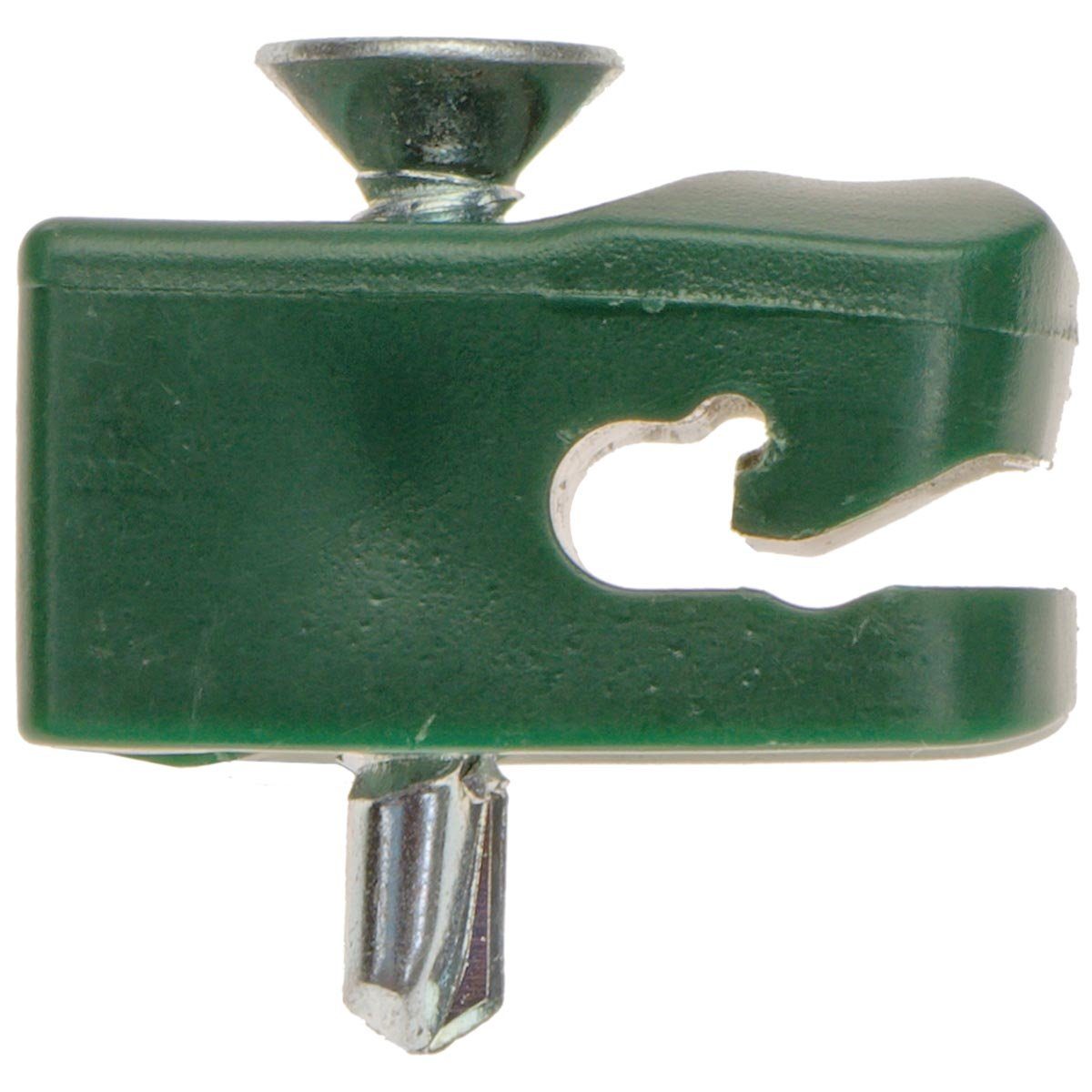 Thumbnail - HaGa Drahtspanner 5 Stück Drahthalter mit Schraube Spanndrahthalter 16mm x 26mm in grün, 5-tlg.