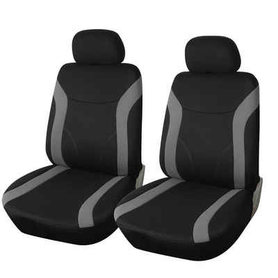 Upgrade4cars Autositzbezug Auto-Sitzbezüge Vordersitze, 4-teilig, Auto-Schonbezüge Set für Fahrersitz & Beifahrer