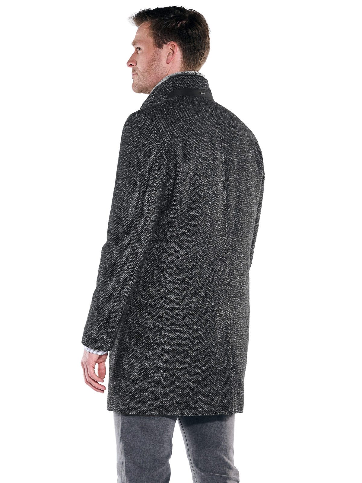 Engbers Kurzmantel Herren Mantel mit heraustrennbarem Inlet, Anthrazit günstig online kaufen