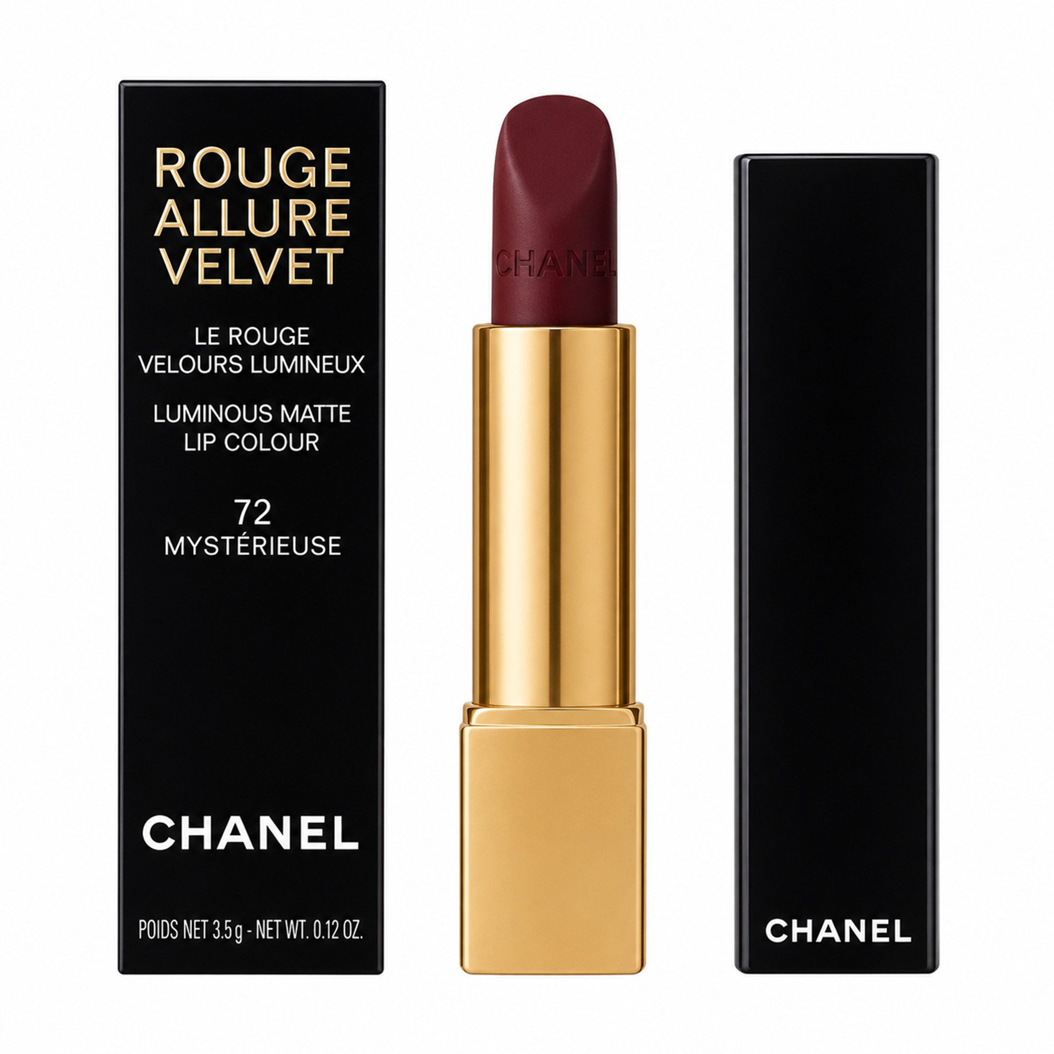 CHANEL Lippenstift Chanel Rouge Allure Velvet 72 Mysterieuse Lip Colour Lippenstift 3,5g