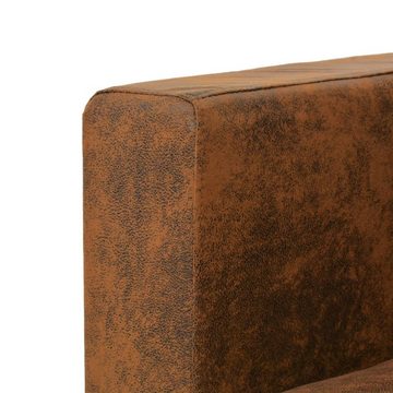 furnicato 3-Sitzer Sofa 191 x 73 x 82 cm Künstliches Wildleder
