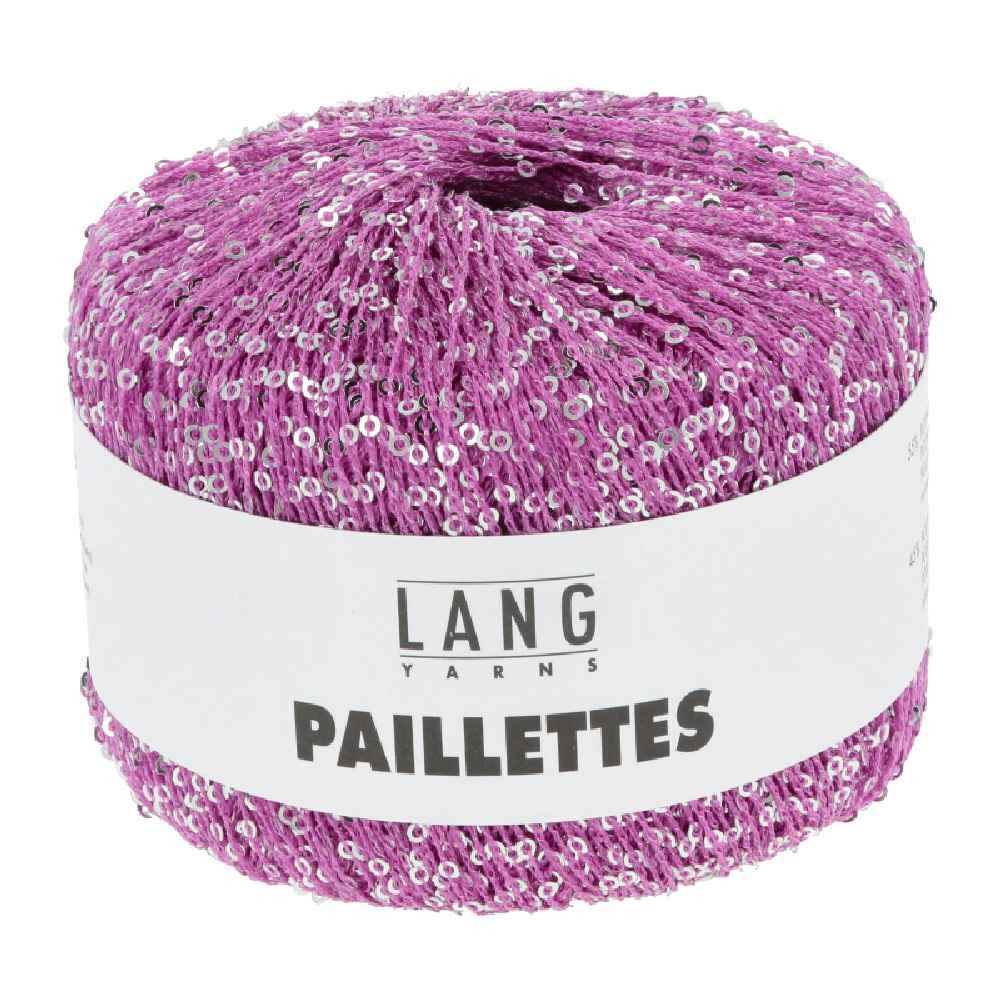 LANG YARNS PAILLETTES Häkelwolle, 112 m (25 Gramm), glänzendes Effektgarn mit Pailletten von Lang Yarns