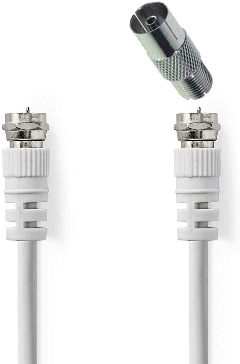 zu Adapter Kurzes 0,2m Antennenkabel SAT-Kabel Koaxial Koax Kabel TronicXL F-Stecker +