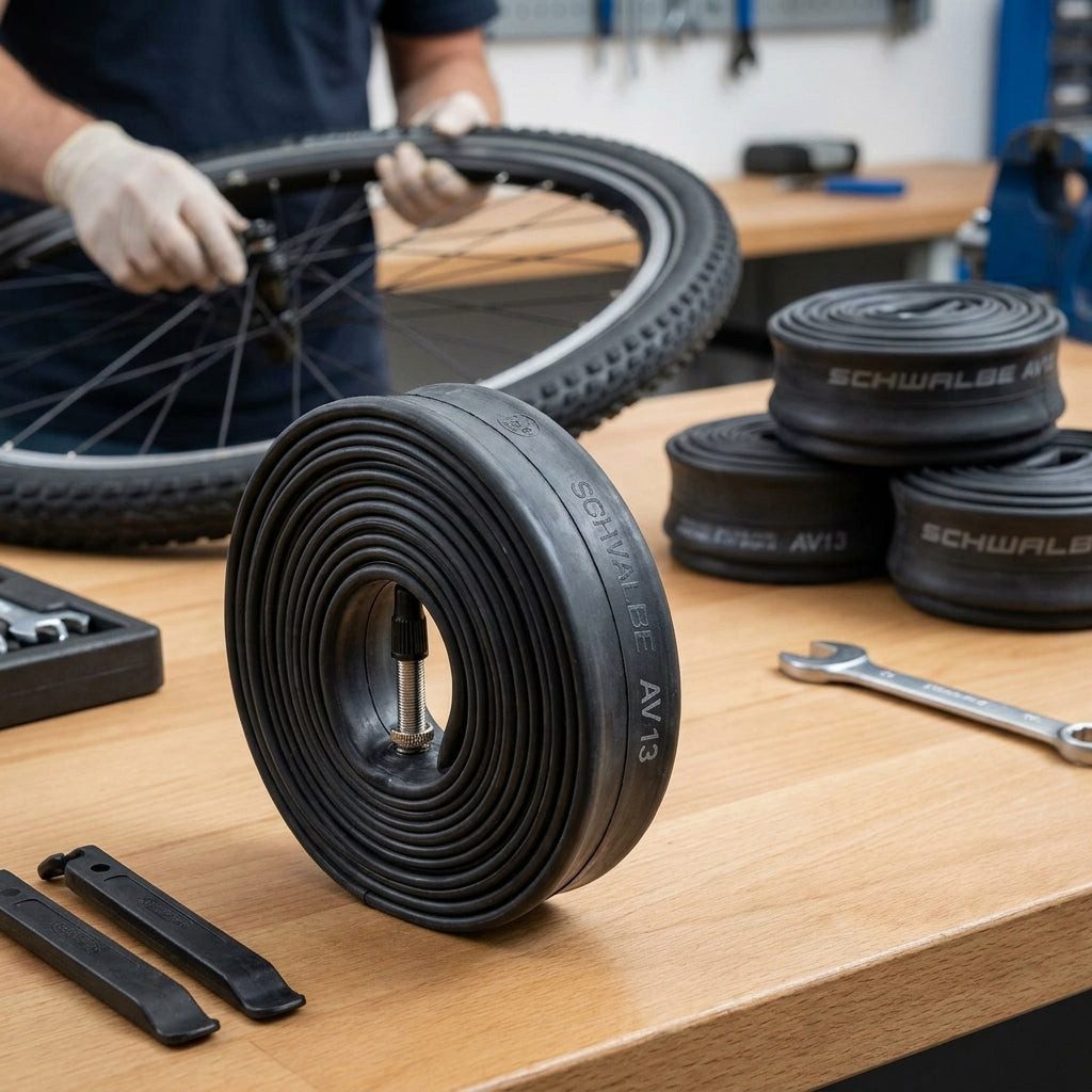 Fahrradschlauch Schwalbe Schlauch AV13 werkstattv.1Kt/50 26x1.50-2.50\" 40/62-559 AV40