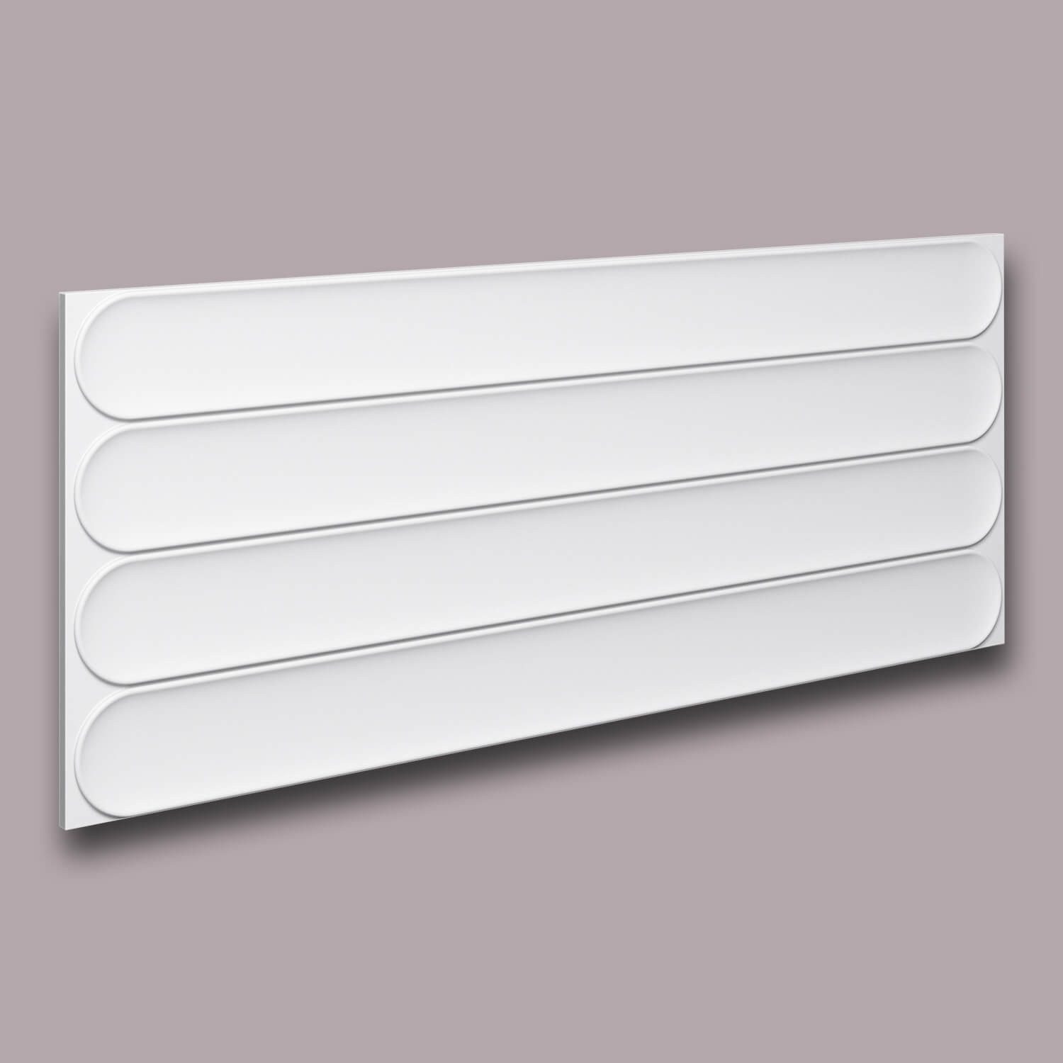 NOËL & MARQUET by nmc 3D Wandpaneel NMC ARC S ARSTYL Wandpaneel Wandvertäfelung Akustikpaneel 0,36 m2, BxL: 38x950 cm, 0.36 qm, (1-tlg) weiß