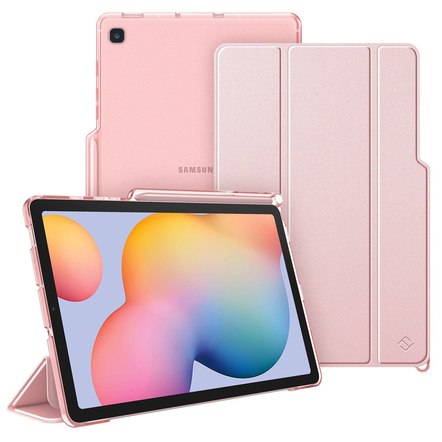 Fintie Tablet-Hülle für Samsung Galaxy Tab S6 Lite 10,4 Zoll 2024/2022/2020 Tablet, Slim Hülle mit Transparenter Rückseite und Auto Schlaf/Wach Funktion