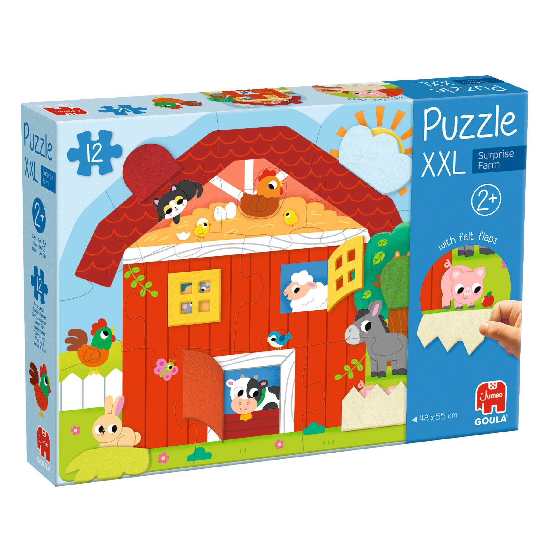 Goula Spiel GOULA - XXL-Puzzle Überraschnungsbauernhof
