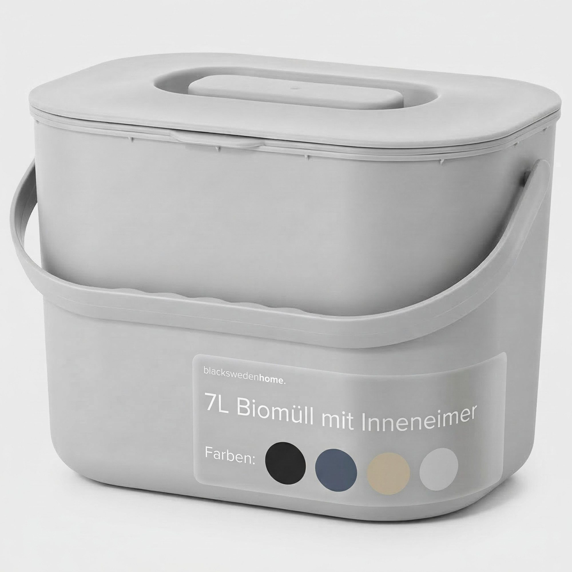 blackswedenhome. Biomülleimer Biomülleimer Küche - 7L - Design Komposteimer mit Innensieb, Geruchsdicht, Modernes Design