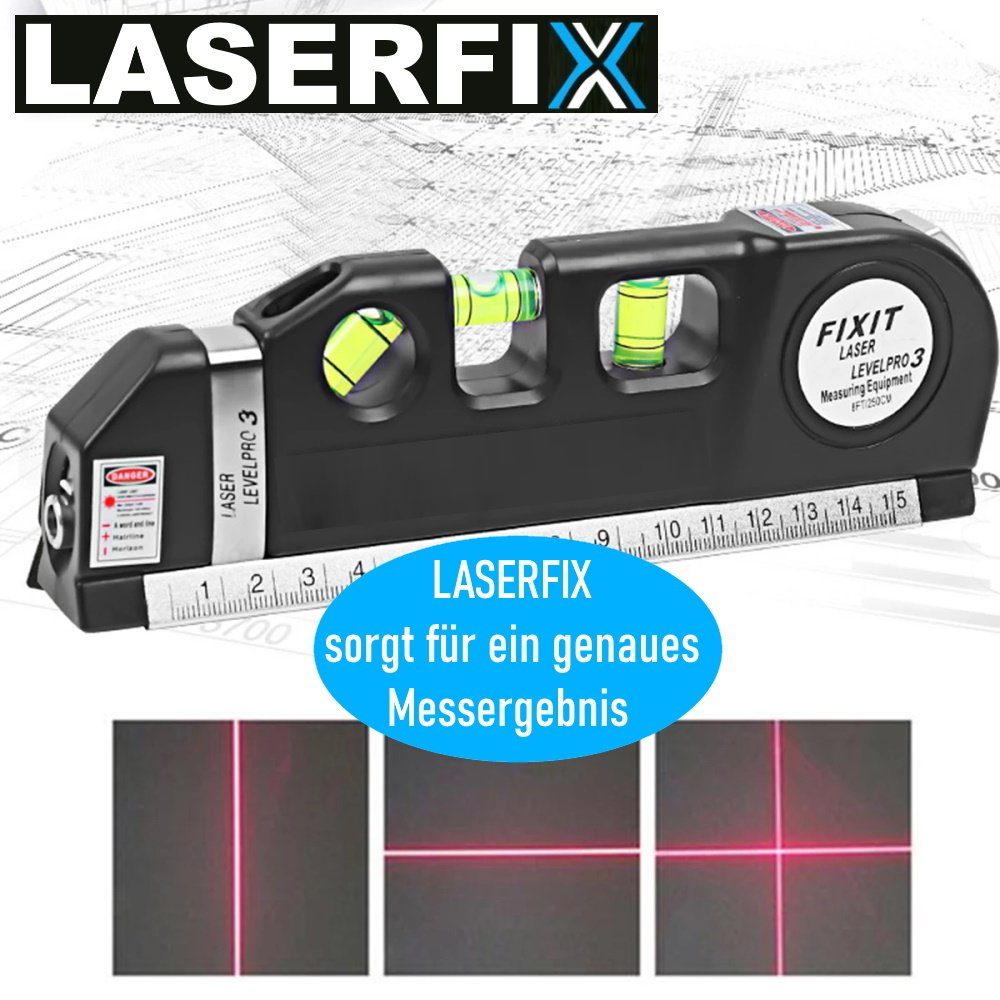 MAVURA Laserwasserwaage LASERFIX Laser Wasserwaage 4-in-1 günstig online kaufen