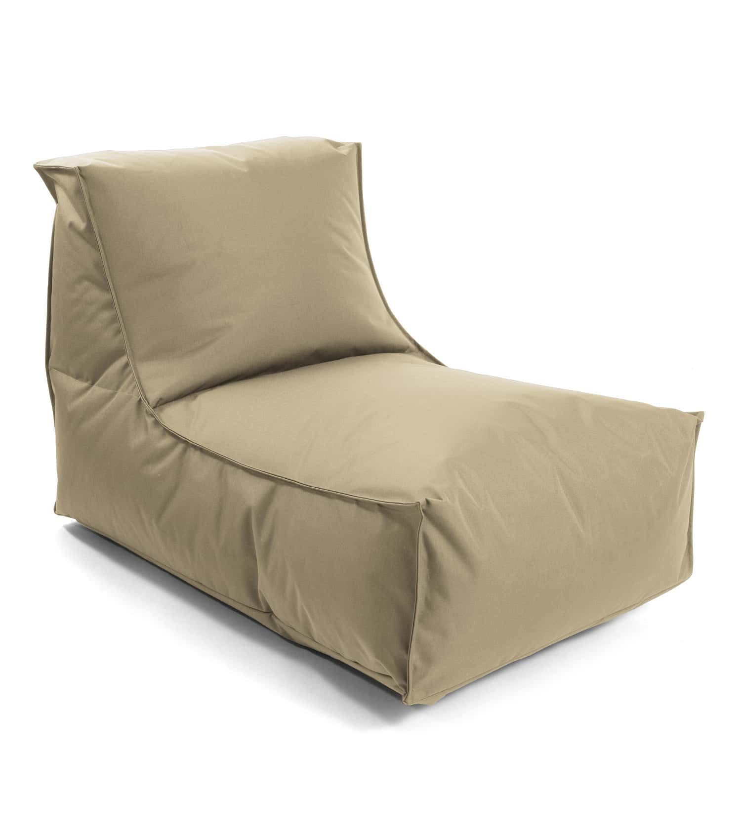 mokebo Sitzsack Der Sundowner (für drinnen & draußen), Bean-Bag Outdoor für Kinder & Erwachsene, Relaxliege in Beige-Khaki
