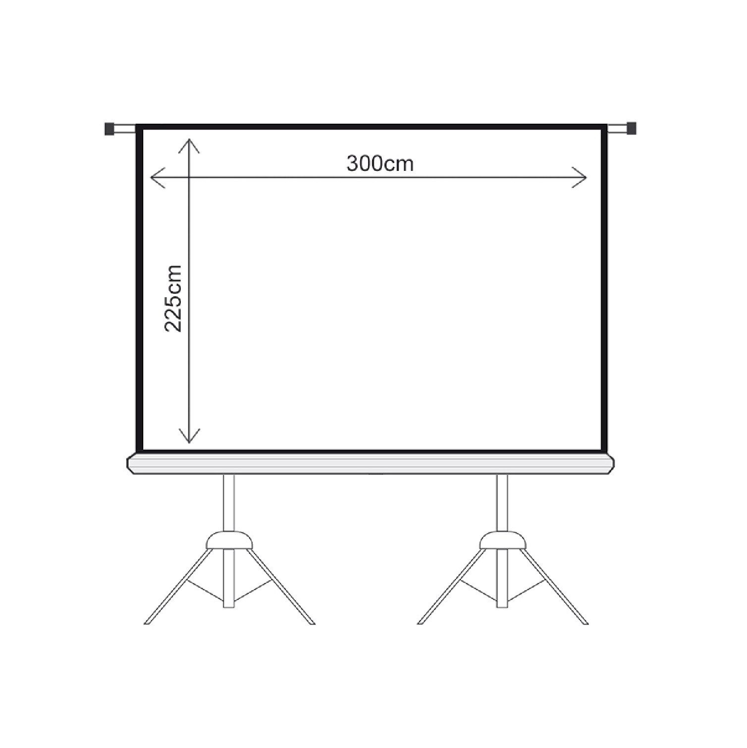 Maclean MC-712 Stativleinwand (Matt Weiß Projektionsfläche 300x225)