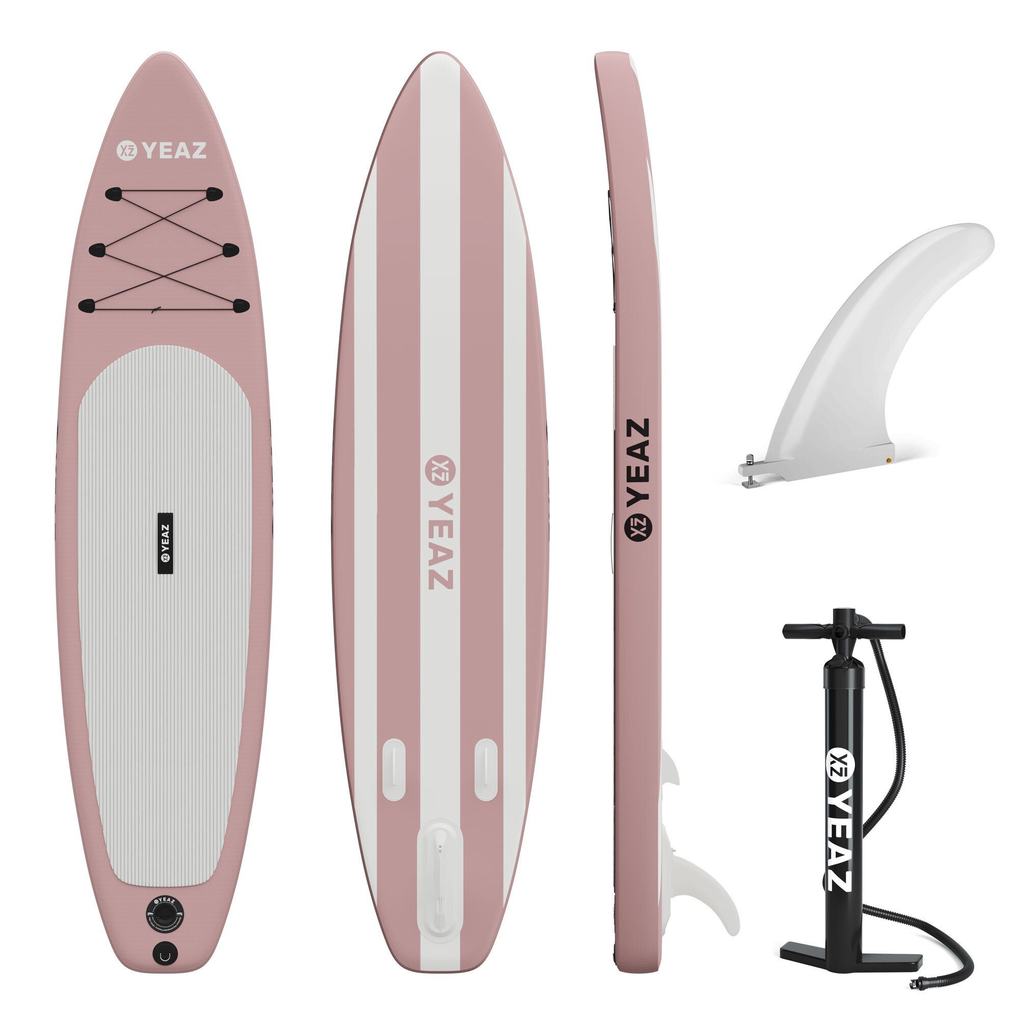 wie Inflatable (Set), EXOTRACE Board, SUP-Board - SUP YEAZ LIDO Finne - Inflatable inkl. board, und Handpumpe sup Zubehör