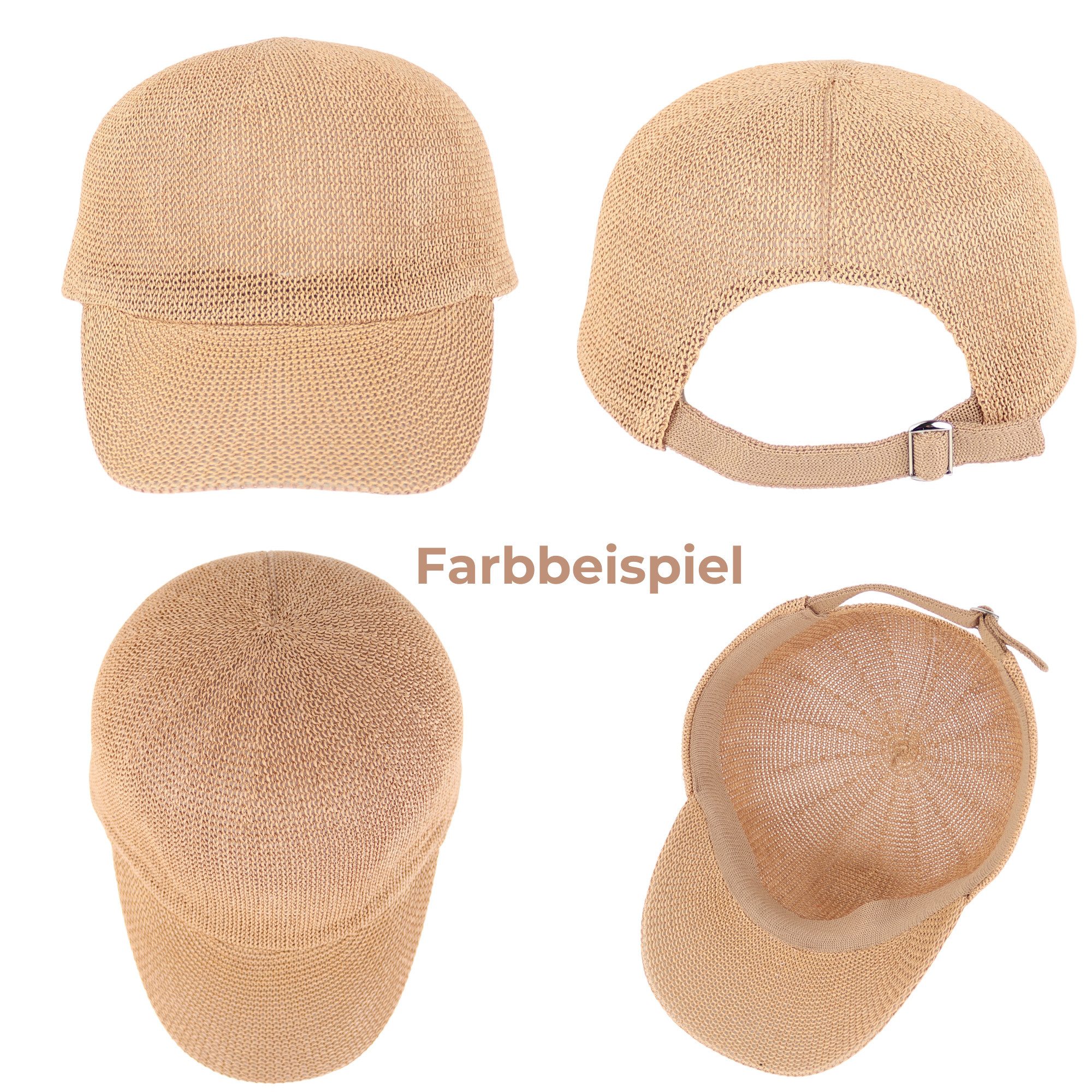 MIRROSI Baseball Cap Basecap aus Papierstroh, günstig online kaufen