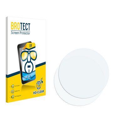 BROTECT Schutzfolie für Mutoy Smartwatch 1.32" (rund), Displayschutzfolie, 2 Stück, Folie klar