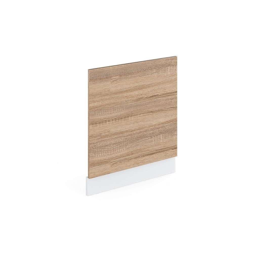 Vicco Frontblende R-Line, Sonoma/Weiß, 60 cm ohne Arbeitsplatte