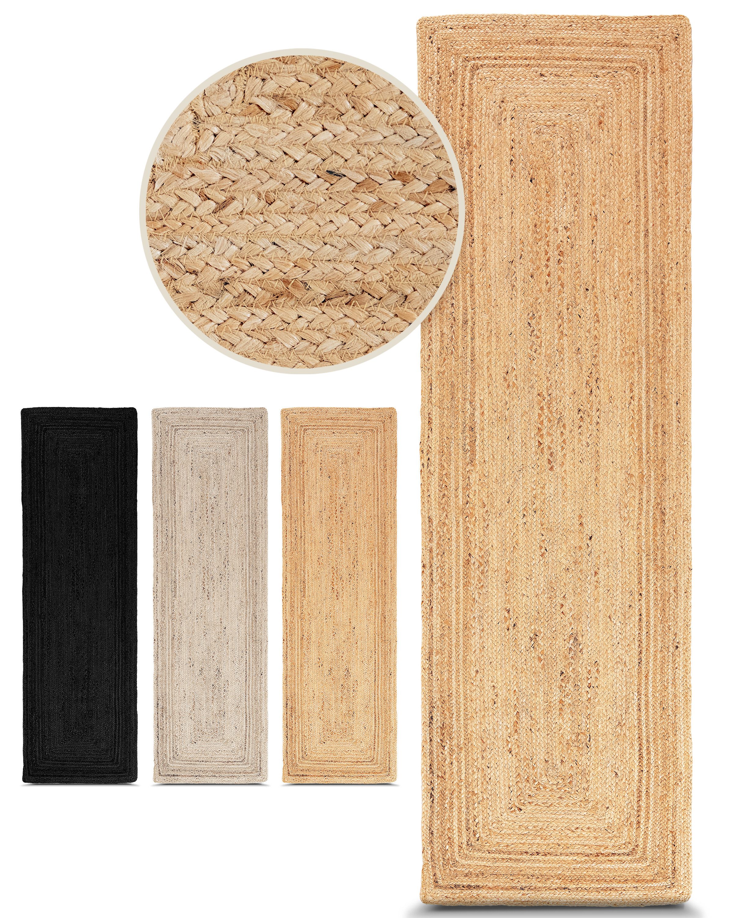 carpetfine Teppich Nele Juteteppich Naturfaser, rechteckig, günstig online kaufen