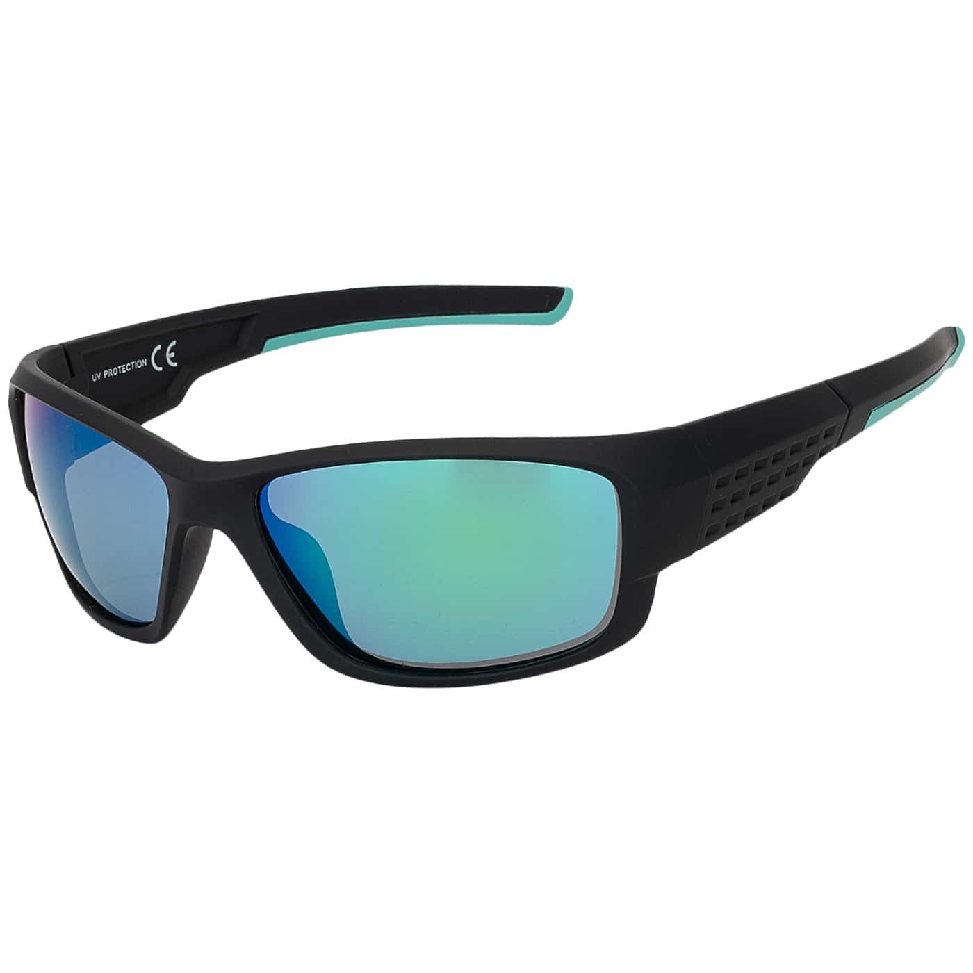 BEZLIT Eyewear roten Sonnenbrille grünen, Sonnenbrille mit Linsen Unisex Designer (1-St) blauen Sportliche und schwarzen
