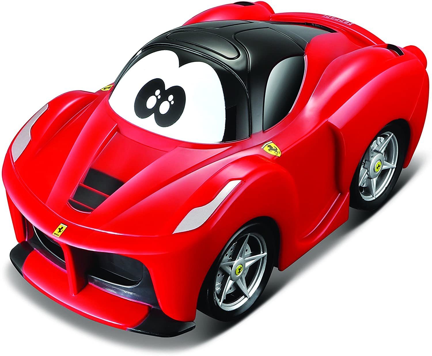 bbJunior Spielzeug-Auto Spielzeugauto - Ferrari U-Turn (13cm, rot), mit Rückziehmotor