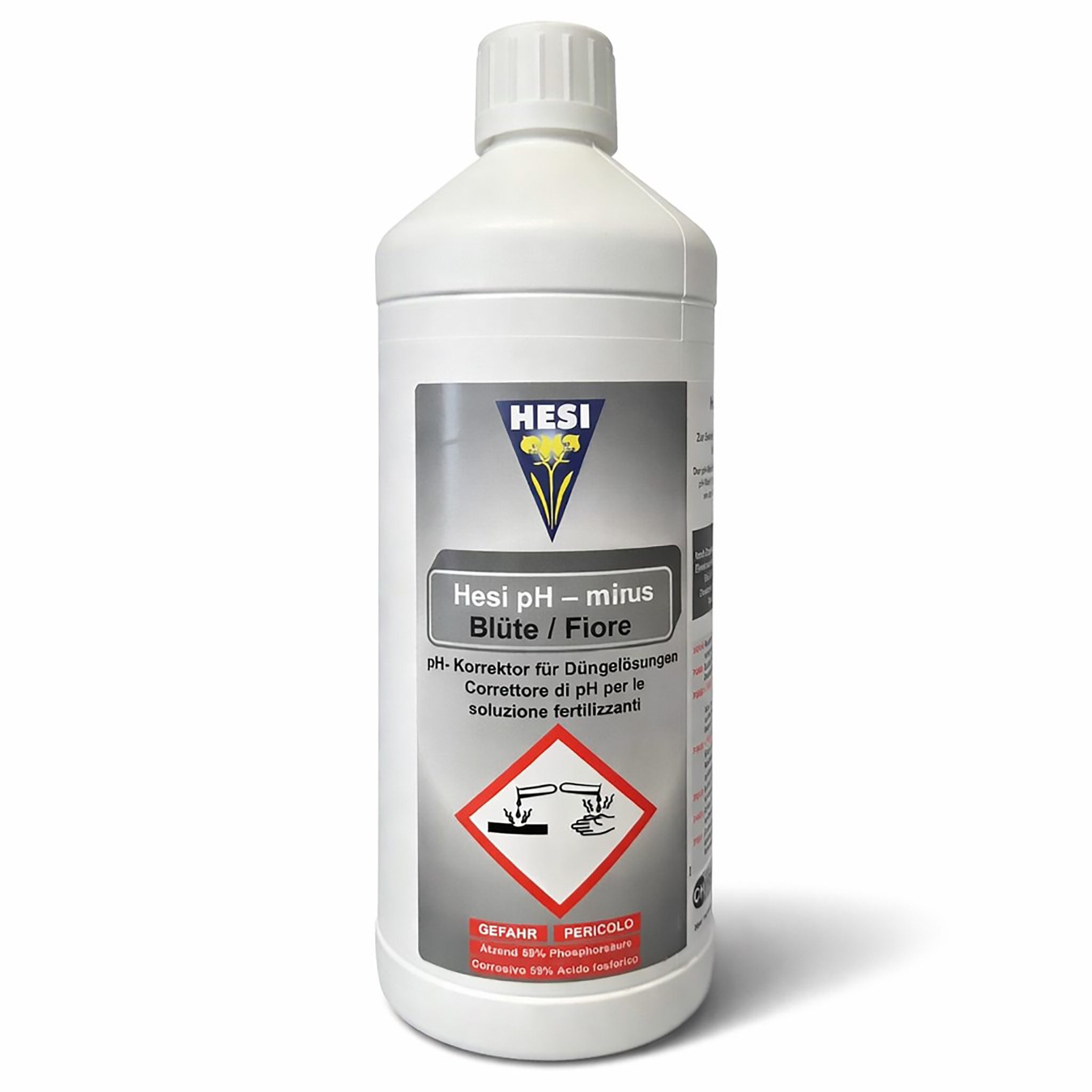 HESI Pflanzendünger HESI pH - Minus Blüte PH-Korrektor für Hydro und Coco 1 Liter Grow, pH-Korrektor