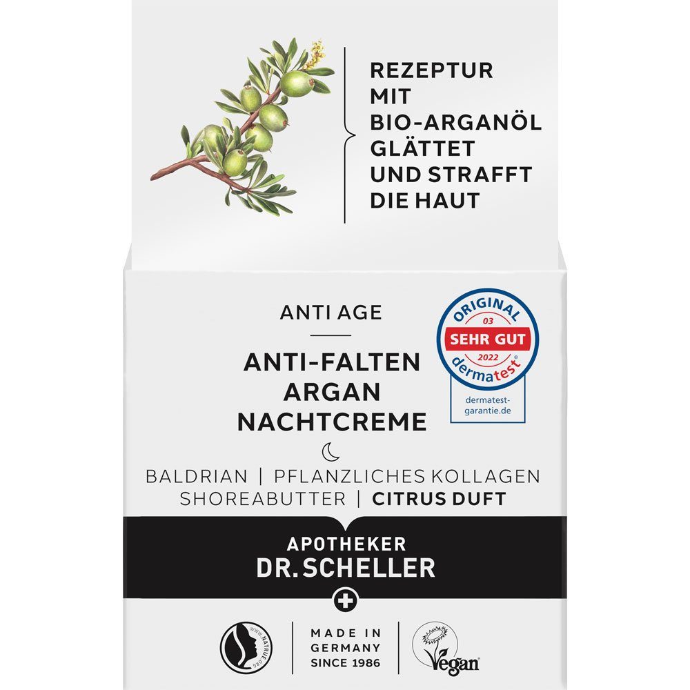 Dr. Scheller Nachtcreme Anti-Falten Argan, 50 ml