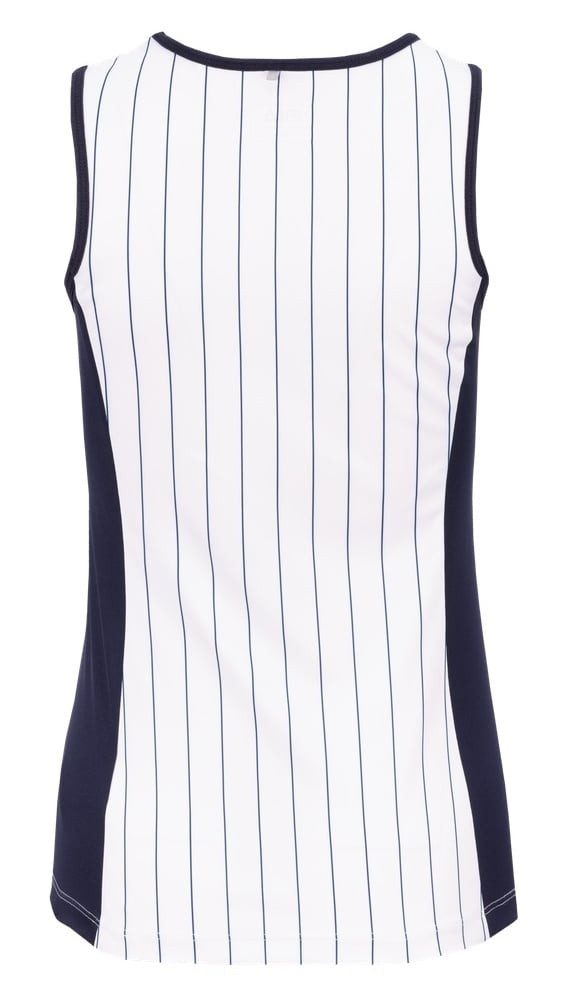 Fila Tanktop Tennis-Tank Top Nina (100% Polyester) weiss/navyblau Damen