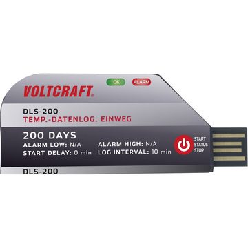 VOLTCRAFT Klimamesser VOLTCRAFT VC-11576730 DLS-200 Temperatur-Datenlogger Messgröße Temper, (DLS-200)