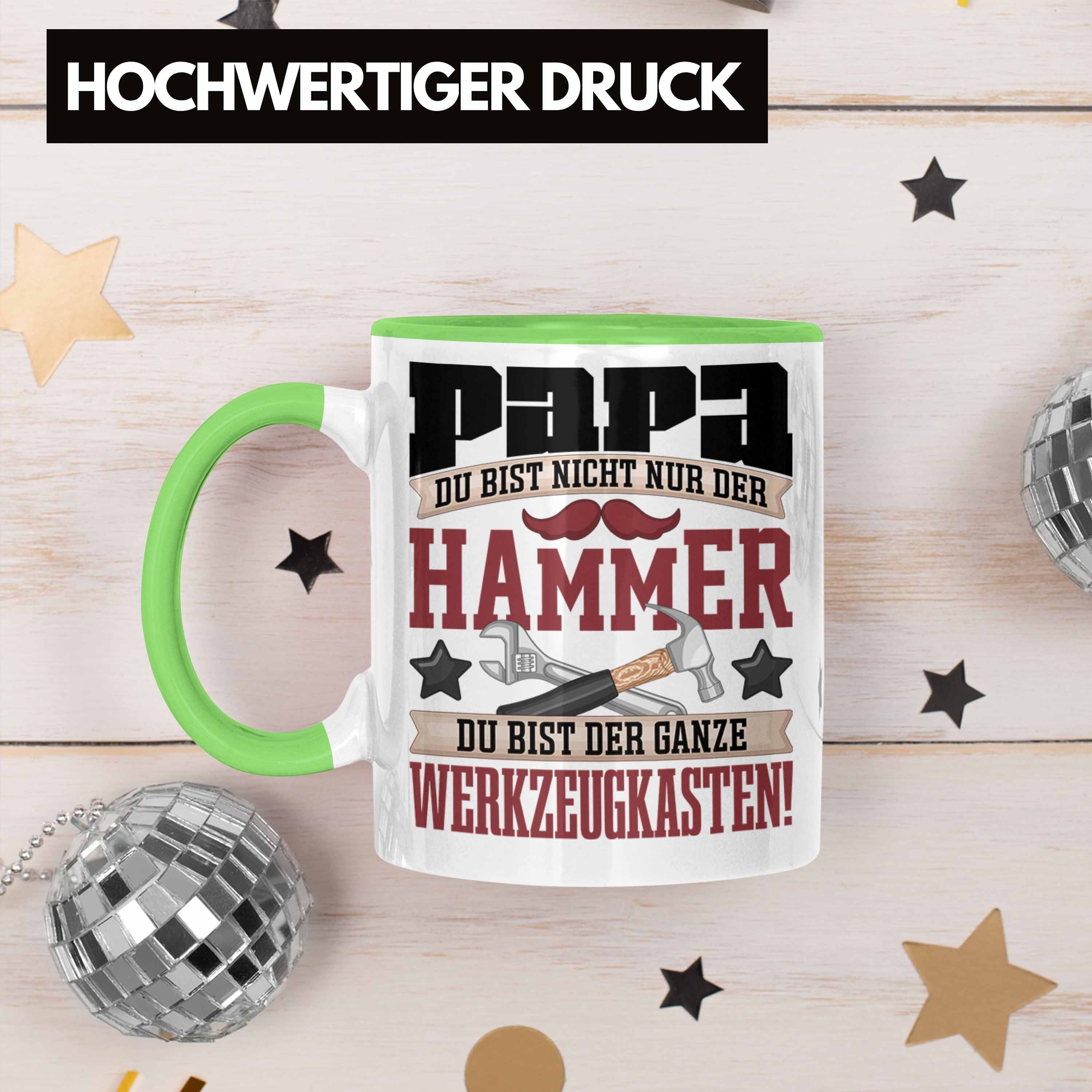 Trendation Tasse Papa Tasse Geschenk Hammer" "Du Bist Grün Der Geschenkidee Nicht Vatert Nur