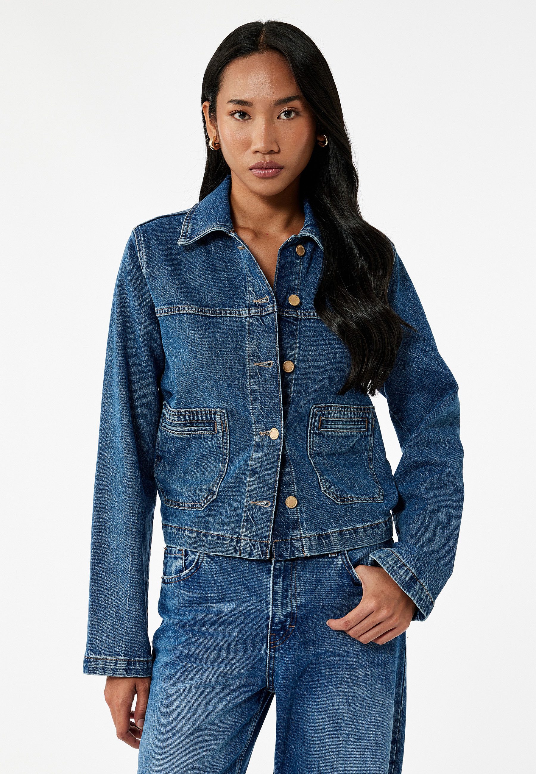 Koton Jackenblazer Regular Mit Taschendetail Jeansblazer