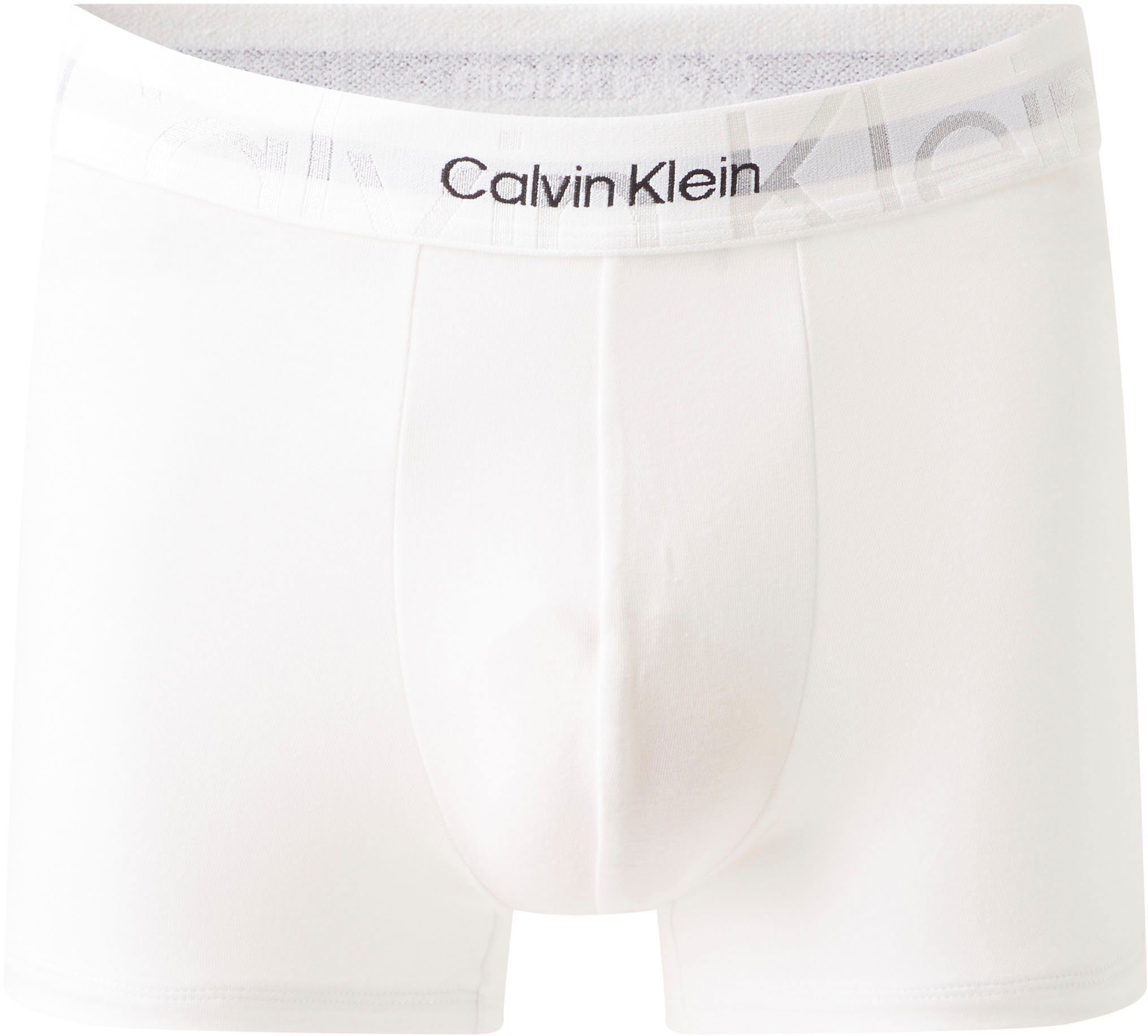 Boxer am weiß Calvin mit Wäschebund Underwear Klein Logoschriftzug