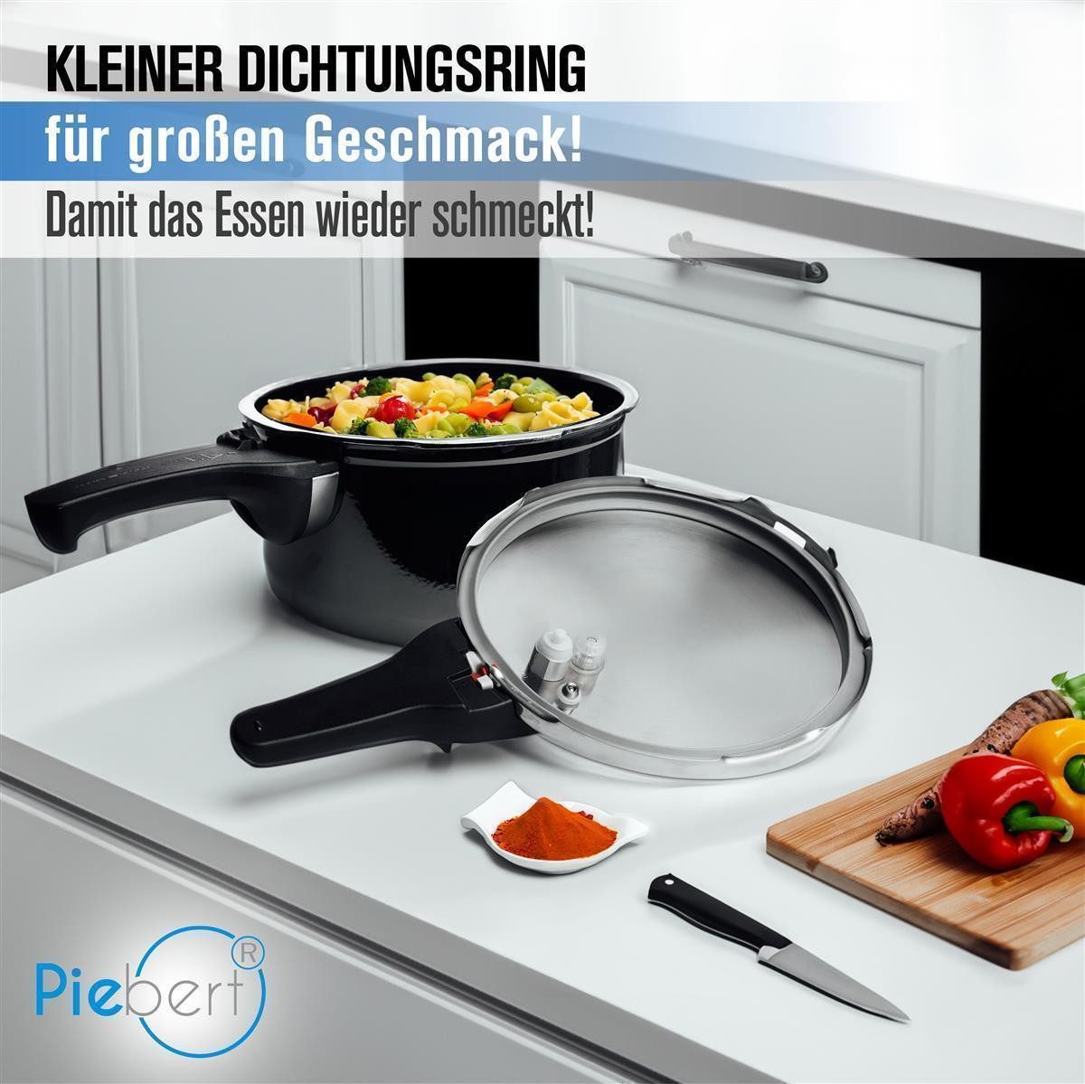 Piebert Schnellkochtopf-Dichtungsring 2x Piebert Dichtung 39154 22cm für Silit Sicomatic® Schnellkochtopf