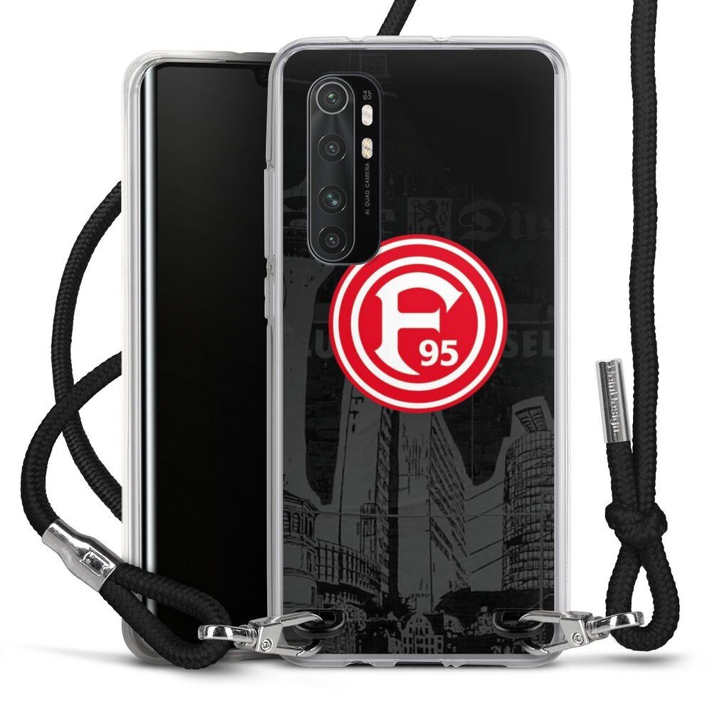 DeinDesign Handyhülle Fortuna Düsseldorf Offizielles Lizenzprodukt Logo Fortuna Logo City, Xiaomi Mi Note 10 lite Handykette Hülle mit Band Case zum Umhängen