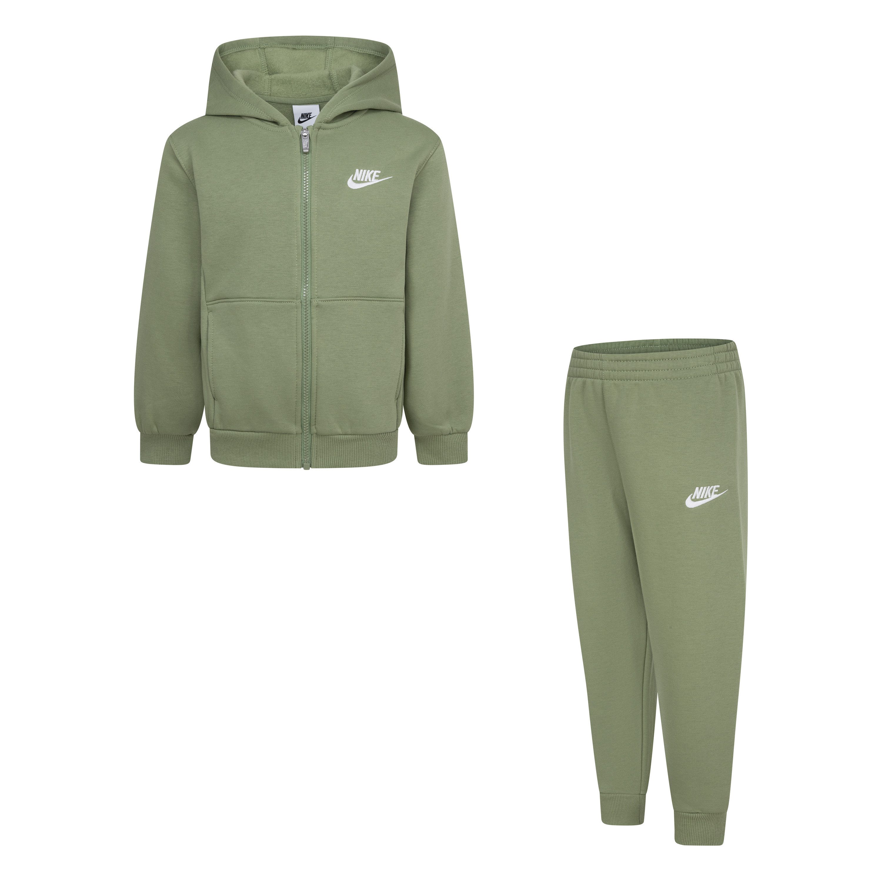 Nike Sportswear Jogginganzug LBR FZ CLUB SET (2-tlg), für Kinder, mit Kapuze, für Sport und Outdoor, aus Baumwollmischung