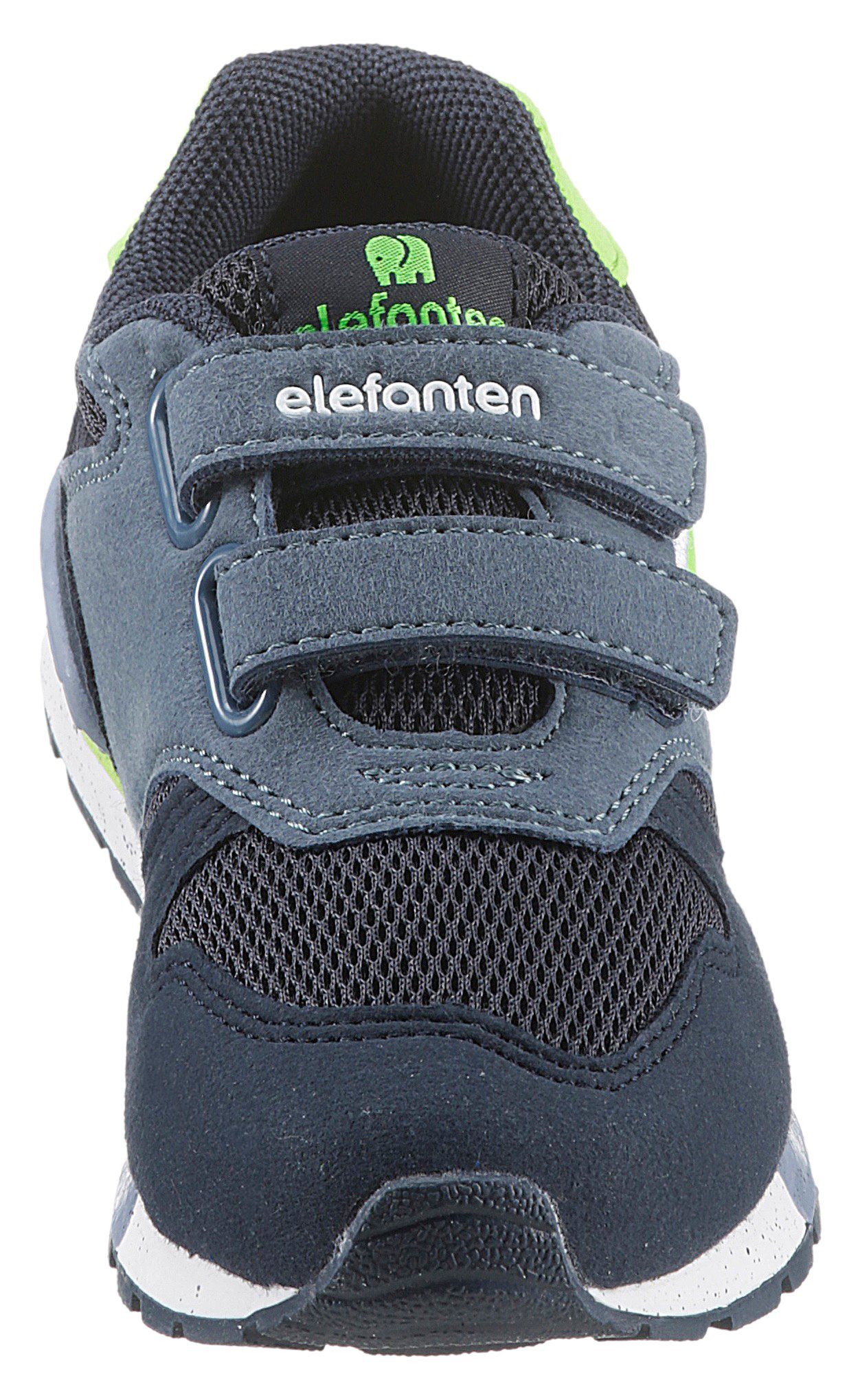 ELEFANTEN mit WMS: navy-limette Hoppy Sneaker Weit Memory weichem Foam