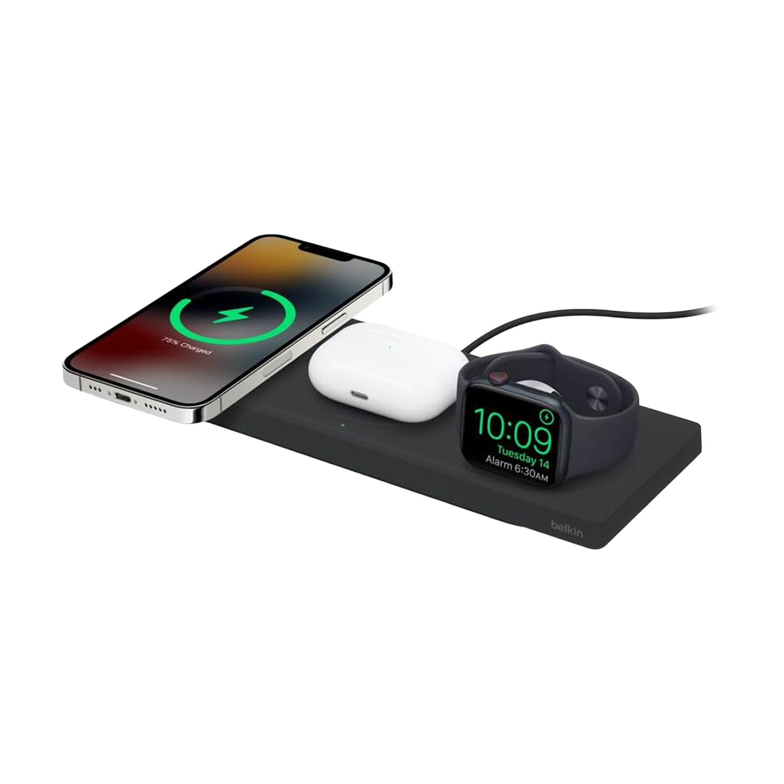 Belkin Kabelzubehör 3-in-1 Wireless Charger BOOST CHARGE PRO für iPhone Watch