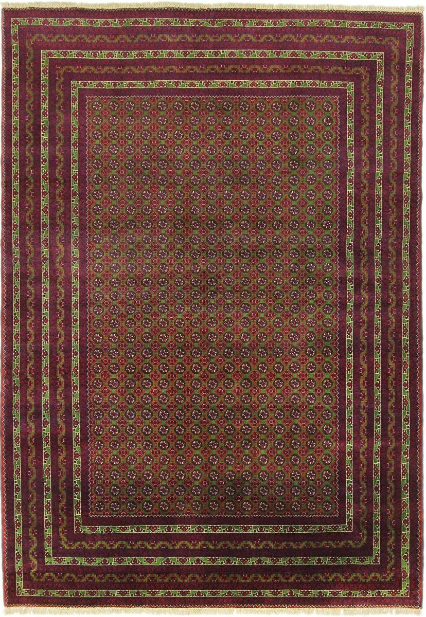 Orientteppich Afghan Mauri 198x290 Handgeknüpfter Orientteppich, Nain Trading, rechteckig, Höhe: 6 mm