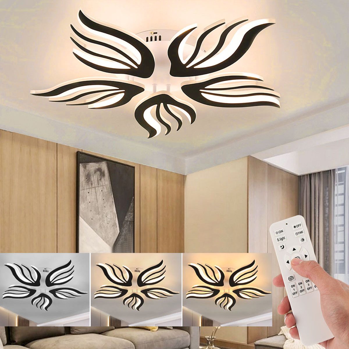 oyajia Deckenleuchte Moderne LED Deckenleuchte, 30/80W günstig online kaufen