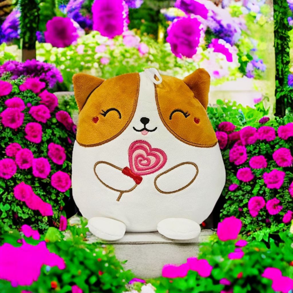 soma Kuscheltier KAWAII Kuties Plüsch Kuscheltier Plüschfigur 20 cm Hund braun weiß (1-St), Stofftier für Kinder Anime Kawaii Plush Cute Plushie Geschenke