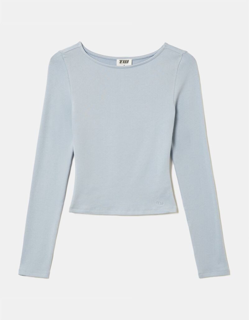 Tally Weijl Langarmshirt STSCONIGELO Basic in unifarbener Optik