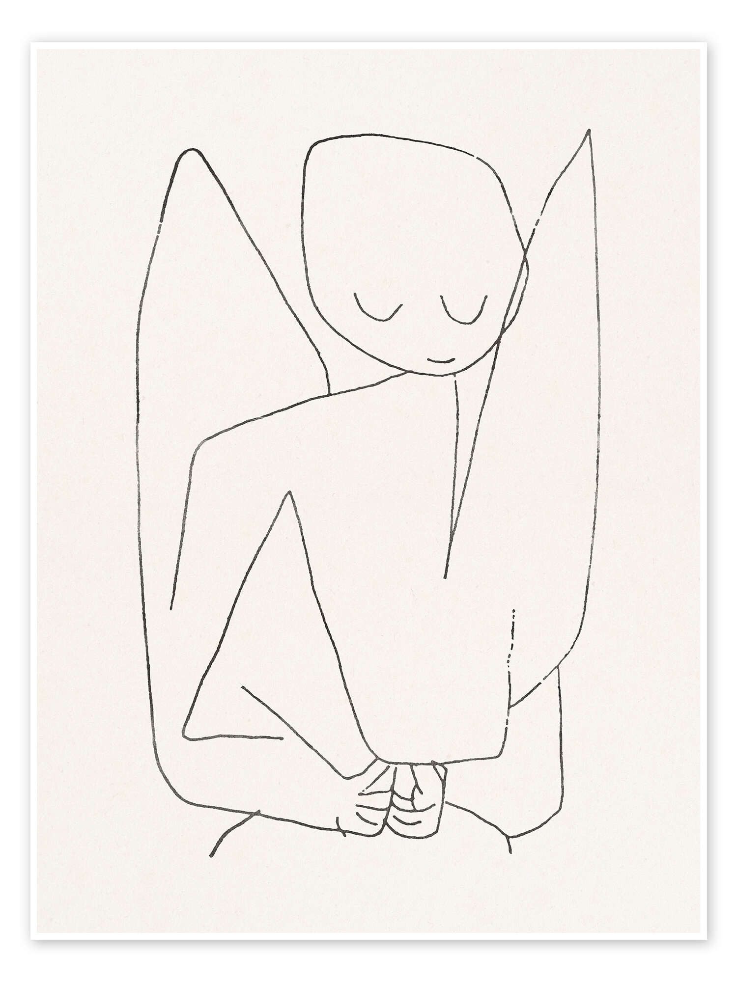 Posterlounge Wandbild Vergesslicher Engel, 1939, Paul Klee, erhältlich als Poster, Leinwandbild, Wandsticker oder Acrylglasbild