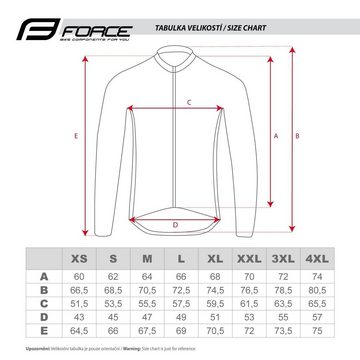 FORCE Fahrradjacke Jacke FORCE FROST softshell schwarz-gelb -5 °C bis +5 °C