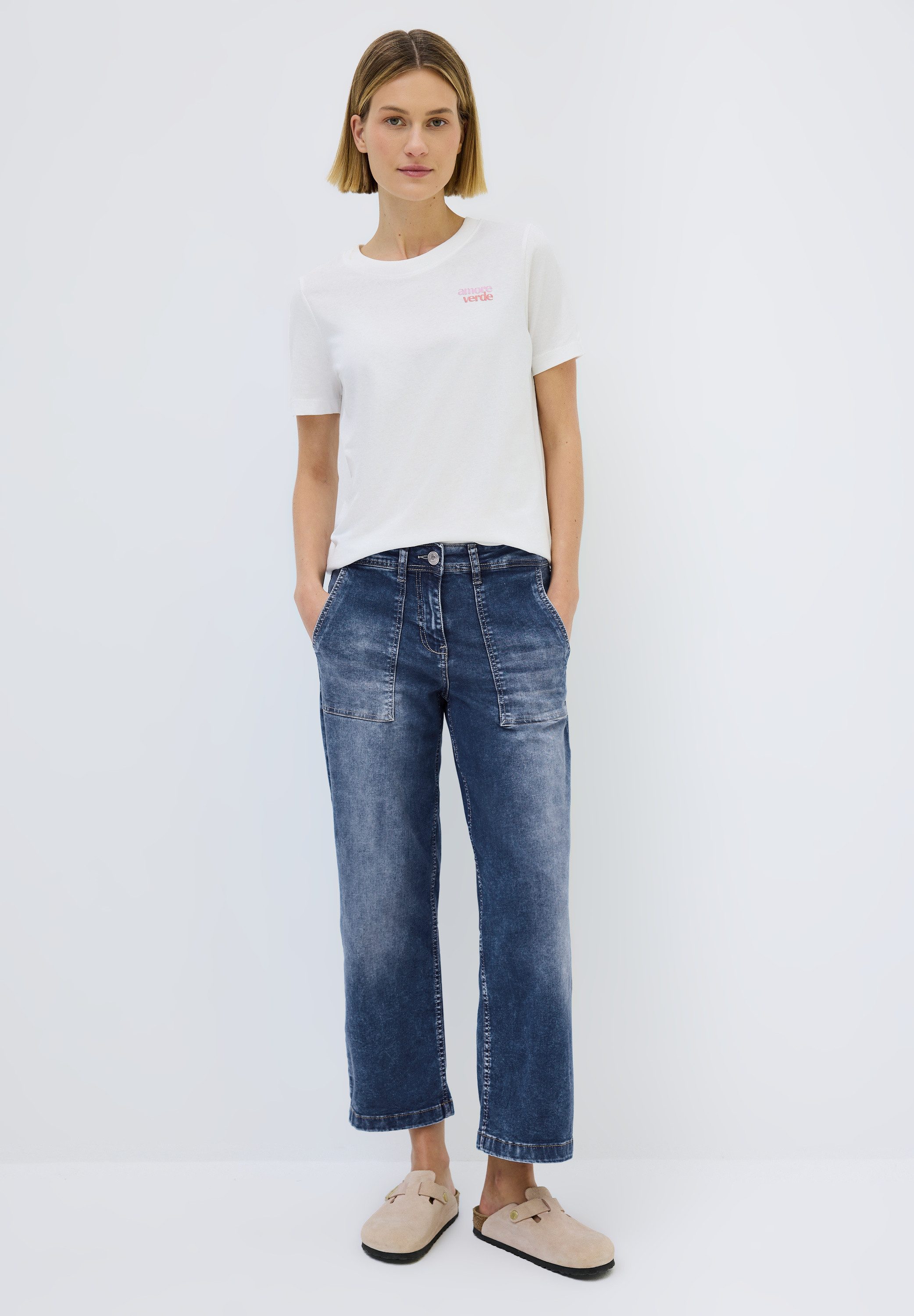 CECIL Loose-fit-Jeans High Waist