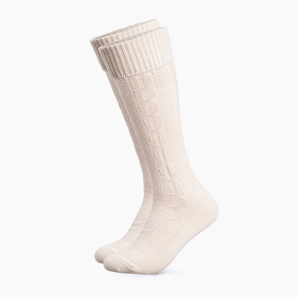 HerzSticht Trachtensocken Herren Lange Trachtensocken 1er Pack (Modell: Silberdistel) (1-Paar)