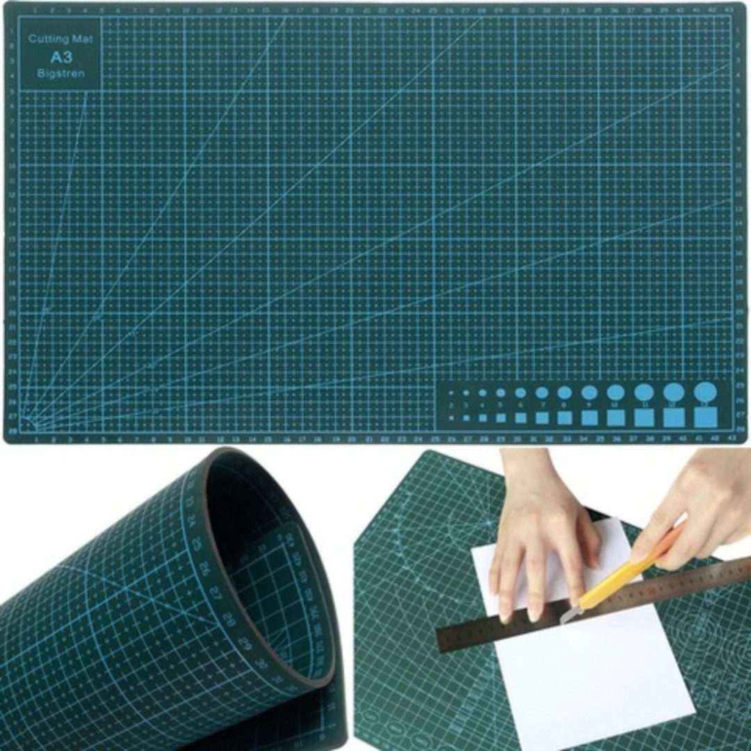 VERK GROUP Schneideunterlage Schneidematte A1-A5 selbstheilend 3-lagig doppelseitig, Selbstheilend; doppelseitig verwendbar;