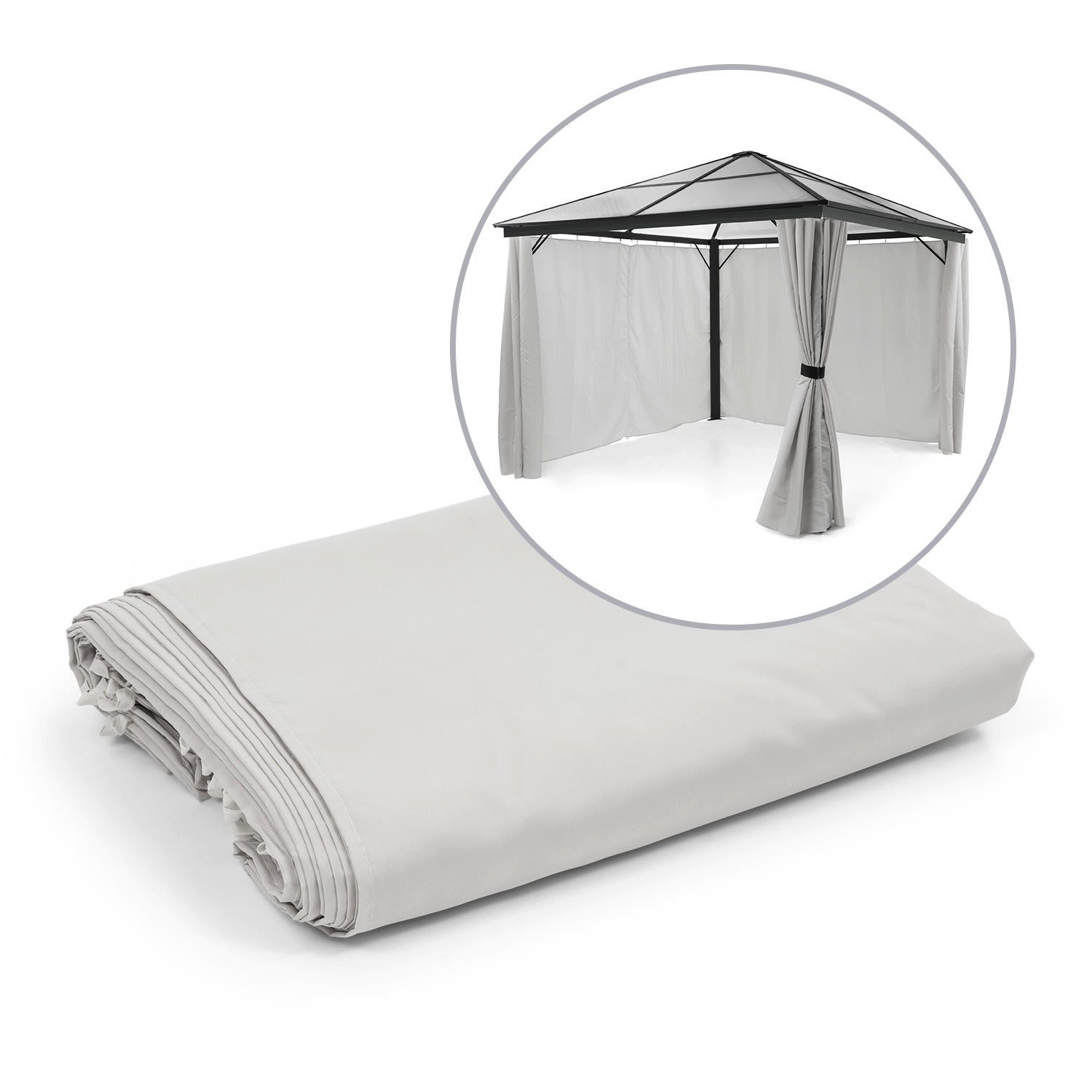blumfeldt Pavillon »Pantheon Solid Sky PavillonSeitenwände 3x3 4 Stück